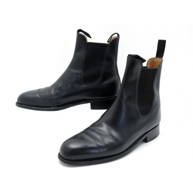 CHAUSSURES JM WESTON BOTTINES 705 LE CAMBRE 9E 43 CUIR NOIR LEATHER BOOTS 890€