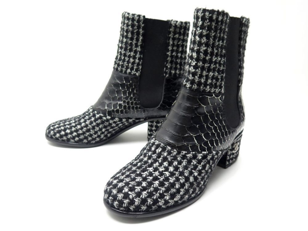 chanel short boots