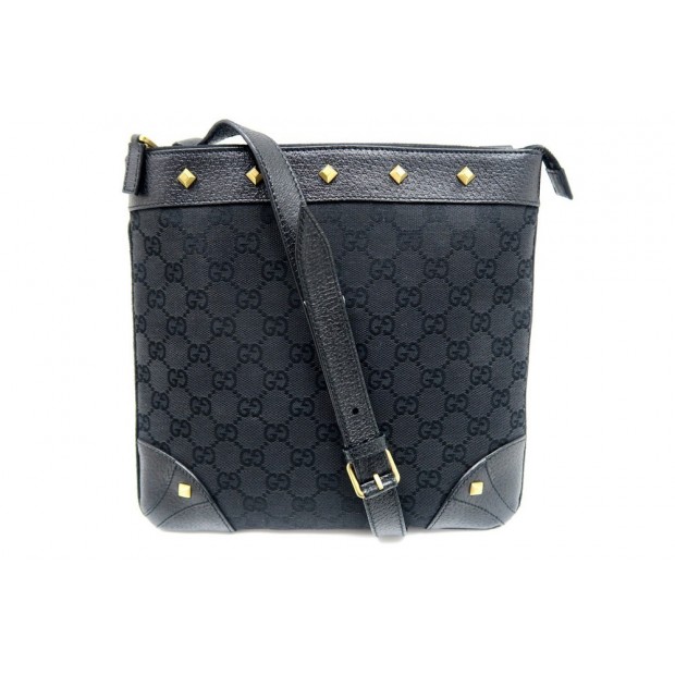 SAC POCHETTE GUCCI 120893 EN TOILE MONOGRAMME CUIR BESACE BANDOULIERE PURSE 630€