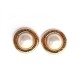 VINTAGE BOUCLES D'OREILLES CHANEL 31 RUE CAMBON METAL DORE & PERLE EARRINGS 380€