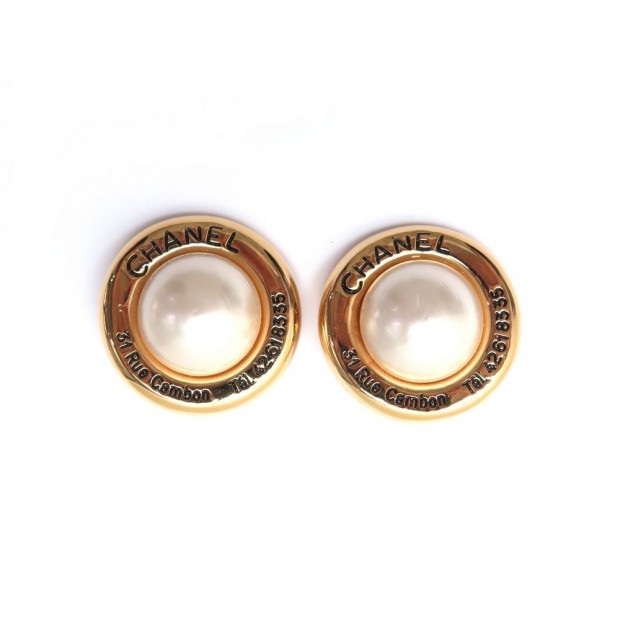 VINTAGE BOUCLES D OREILLE CHANEL 31 RUE CAMBON 