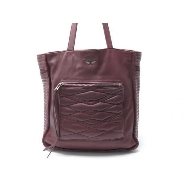 SAC A MAIN ZADIG & VOLTAIRE CUIR BORDEAUX 