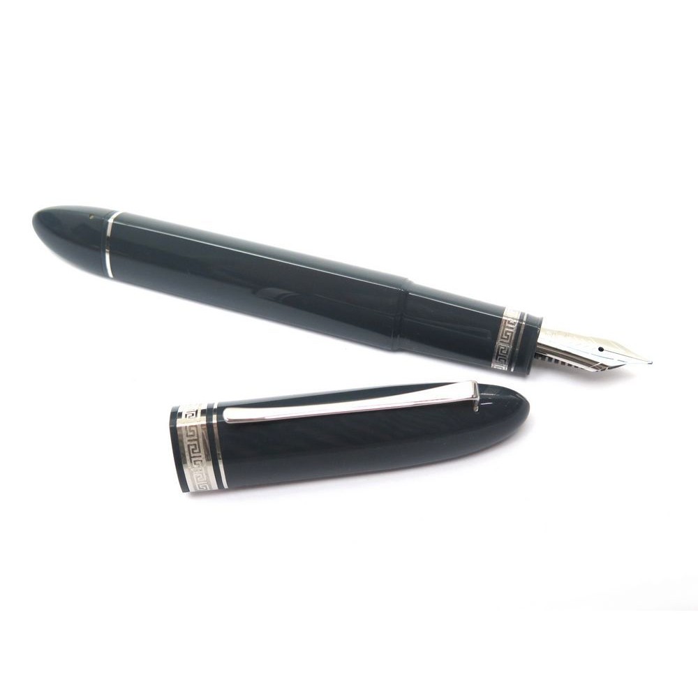 kalligrafie merk boiler stylo plume a piston omas 360 resine gris plume