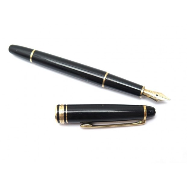 STYLO PLUME MONTBLANC MEISTERSTUCK CLASSIQUE DORE 106514 EN RESINE NOIR PEN 505€