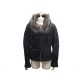 NEUF MANTEAU FENDI SELLERIA 44 IT 40 FR M PEAU LAINEE COL FOURRURE RENARD 6500€