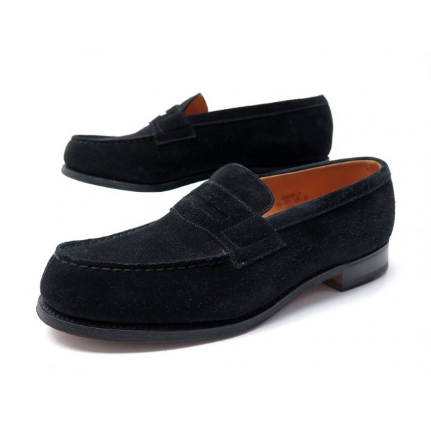 CHAUSSURES JM WESTON MOCASSINS 4.5E 38.5 DAIM LOAFER SHOES 