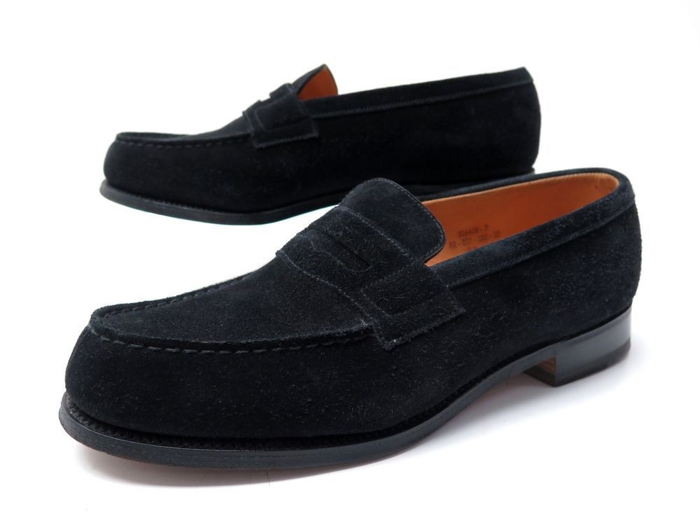 chaussures jm weston mocassins 180 5d 39 daim noir