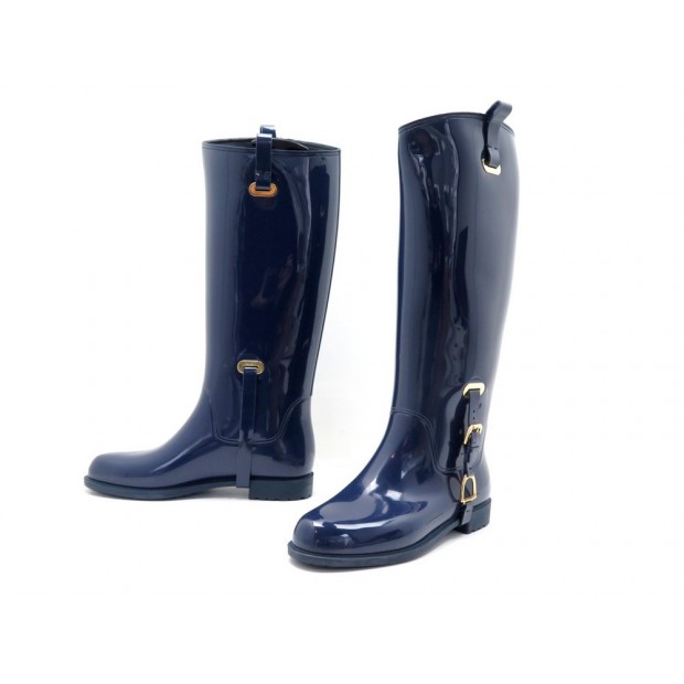 NEUF CHAUSSURES RALPH LAUREN ODETTE BOTTES 39 IT 40 FR CAOUTCHOUC SHOES 295