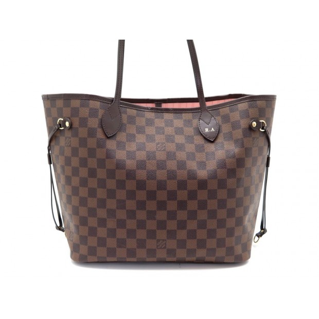 NEUF SAC A MAIN LOUIS VUITTON NEVERFULL MM DAMIER EBENE 