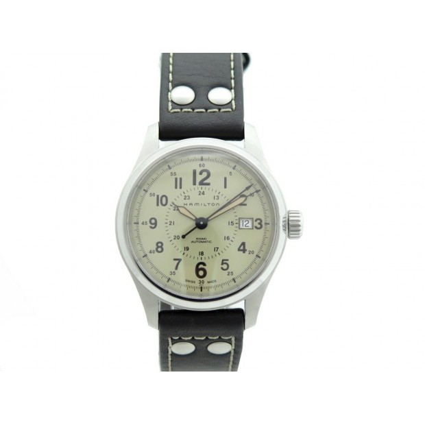 NEUF MONTRE HAMILTON H70595523 KHAKI FIELD 40 MM AUTOMATIQUE ACIER WATCH 645€