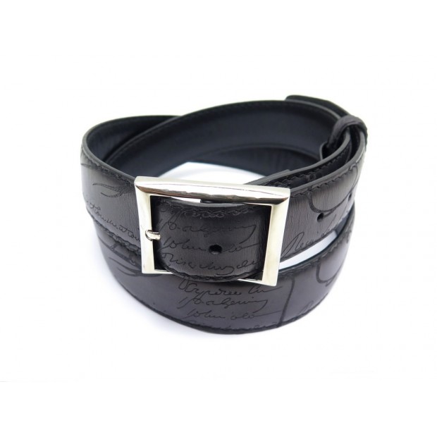 CEINTURE BERLUTI CUIR BLEU 