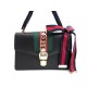 NEUF SAC A MAIN GUCCI SYLVIE 421882 CABAS EN CUIR TOILE WEB HAND BAG PURSE 1980