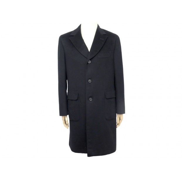 NEUF MANTEAU ARNYS TAILLE 50 M EN CACHEMIRE NOIR NEW BLACK CASHMERE COAT