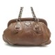 SAC A MAIN PRADA BOWLING EN CUIR MARRON BROWN LEATHER SHOULDER HAND BAG 1400€