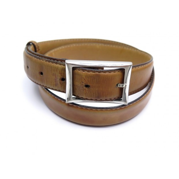 CEINTURE BERLUTI CLASSIC 30 MM EN CUIR MARRON TAILLE 95 BROWN LEATHER BELT 460€