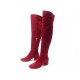 CHAUSSURES GIANVITO ROSSI TEXAS 80851 BOTTES A TALONS 37 DAIM ROUGE BOOTS 1215€