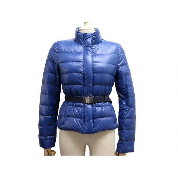 NEUF BLOUSON PRADA 290296 DOUDOUNE DUVET ET PLUMES 40 IT 36 FR S CEINTURE 1400€