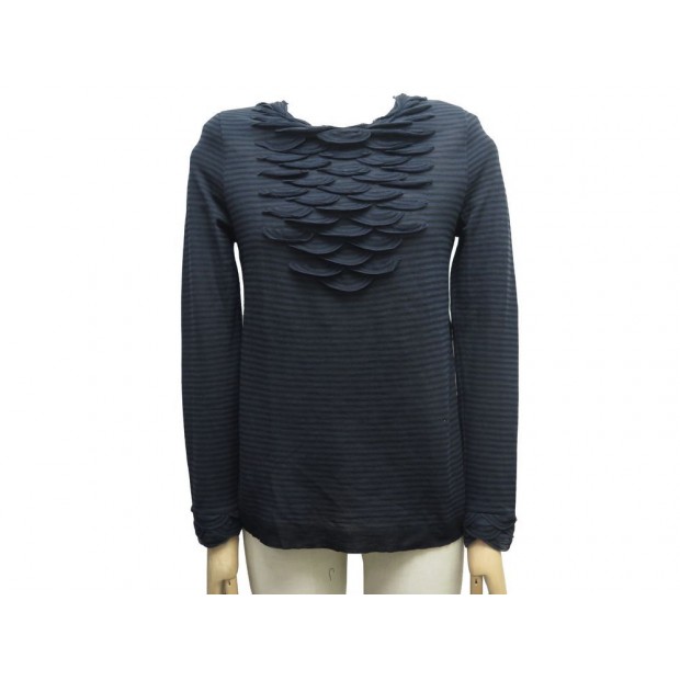 PULL CHANEL P41278 TAILLE 38 M EB COTON BLEU MARINE BLUE COTTON SHIRT 2000€