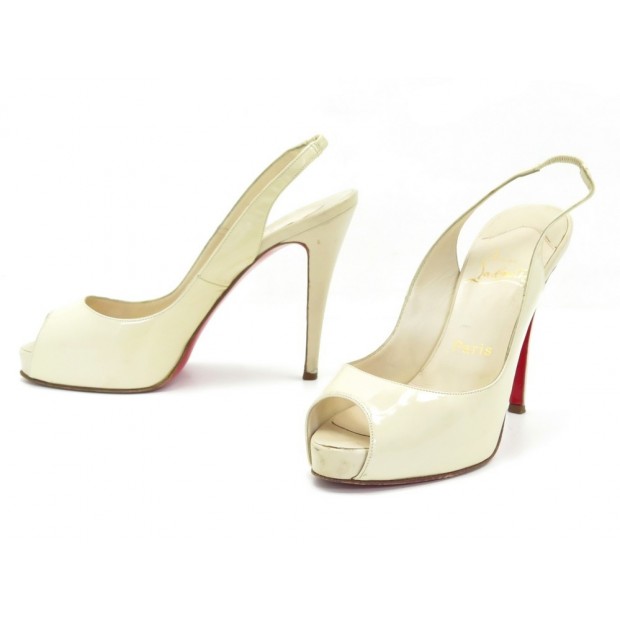 CHAUSSURES CHRISTIAN LOUBOUTIN 38.5 CUIR VERNI 