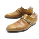 CHAUSSURES BERLUTI MOCASSINS A BOUCLE 9.5 43.5 CUIR MARRON LEATHER SHOES 1530€