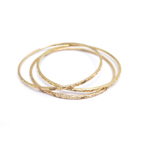 LOT DE 3 BRACELETS OR 18K 1