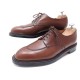 NEUF CHAUSSURES JM WESTON 598 DERBY DEMI CHASSE 9C 43 FIN EN CUIR MARRON 750€