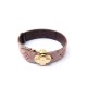 BRACELET LOUIS VUITTON WISH MINI LIN T 15 17 TOILE MONOGRAMM BOUCLE DOREE 500€