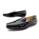  NEUF CHAUSSURES MOCASSINS TOD'S CUIR VERNIS NOIR 39 