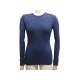 PULL CHANEL P39370 CINTRE S 36 EN LAINE & SOIE BLEU LOGO EPAULE SWEATER 1900€