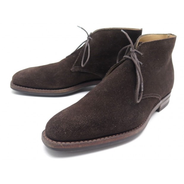 CHAUSSURES CROCKETT AND JONES CHUKKA DAIM MARRON CLAIR 6 1/2 D 