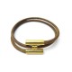 BRACELET HERMES TOURNIS CUIR 