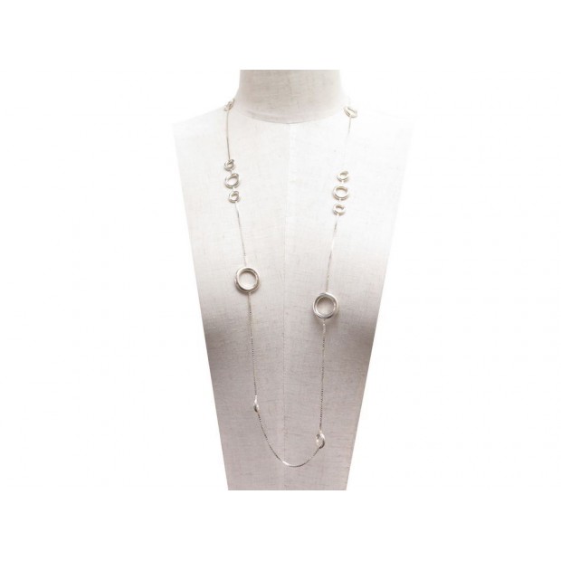 COLLIER CHRISTOFLE IDOLE SAUTOIR MULTI ANNEAUX EN ARGENT 925 ANDREE PUTMAN 950€