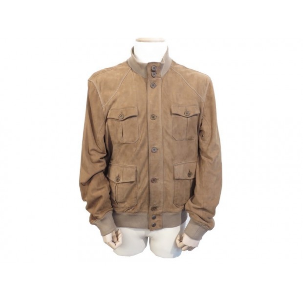 VESTE MARLBORO DAIM MARRON XL 