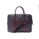 SAC BURBERRY SACOCHE PC 15" A MAIN BANDOULIERE CUIR BORDEAUX & BLEU LAPTOP 1150€