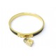 BRACELET HERMES CADENAS KELLY 20 CM METAL DORE & CUIR LEZARD NOIR GOLDEN 490€