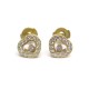 BOUCLE OREILLE CHOPARD HAPPY DIAMON OR JAUNE ET DIAMANTS 