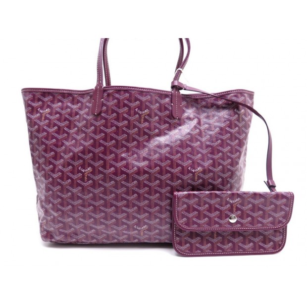 NEUF SAC A MAIN GOYARD SAINT LOUIS PM CABAS EPAULE TOILE BORDEAUX POCHETTE PURSE