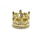 BAGUE COURONNE ET ALLIANCE OR JAUNE 18K 64 DIAMANTS 2CTS 19.3GR