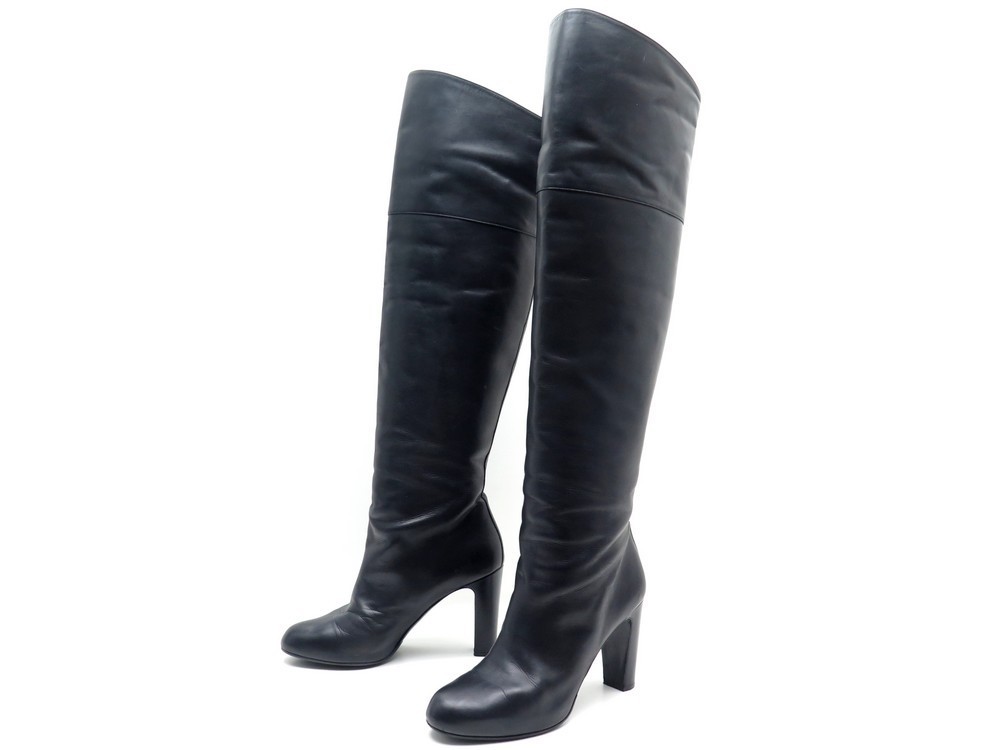 Knee Boots Boots Cuissardes Daim Taupe Hermès HERMES Thigh High