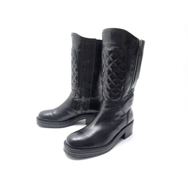 BOTTES CHANEL G29305 CUIR 