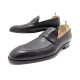 NEUF CHAUSSURES HERMES MOCASSINS 43 CUIR MARRON BROWN LEATHER LOAFERS 760€