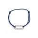 BRACELET DINH VAN MAILLON XL OR BLANC 18K DIAMANTS SUR CORDON BLEU + ECRIN 1550€