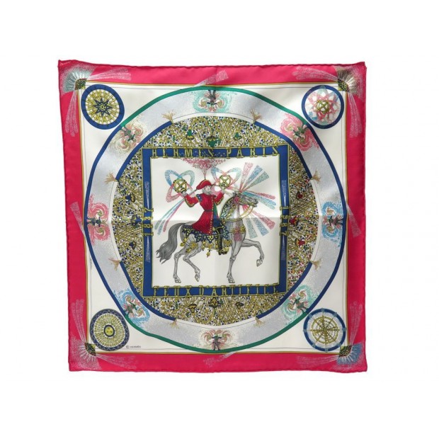 NEUF FOULARD HERMES FEU D ARTIFICE GAVROCHE SOIE 