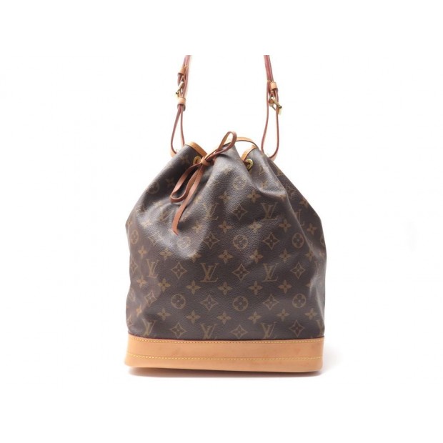 SAC A MAIN LOUIS VUITTON NOE GM SEAU TOILE MONOGRAM CUIR MARRON HAND BAG 1140€