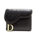 PORTEFEUILLE DIOR SADDLE CUIR AUTRUCHE MARRON 