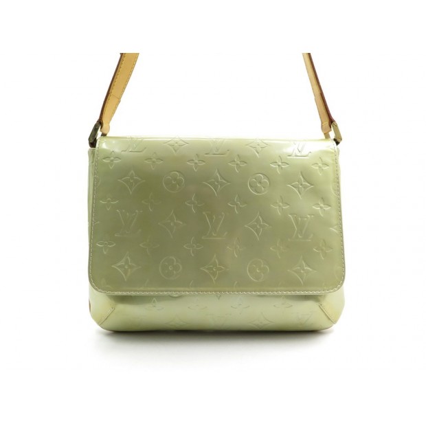 SAC A MAIN LOUIS VUITTON THOMPSON STREET CUIR MONOGRAM VERNIS VERT HANDBAG 1100€