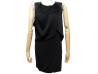 robe courte maje dieppe t 2 38 m en tissu noir et