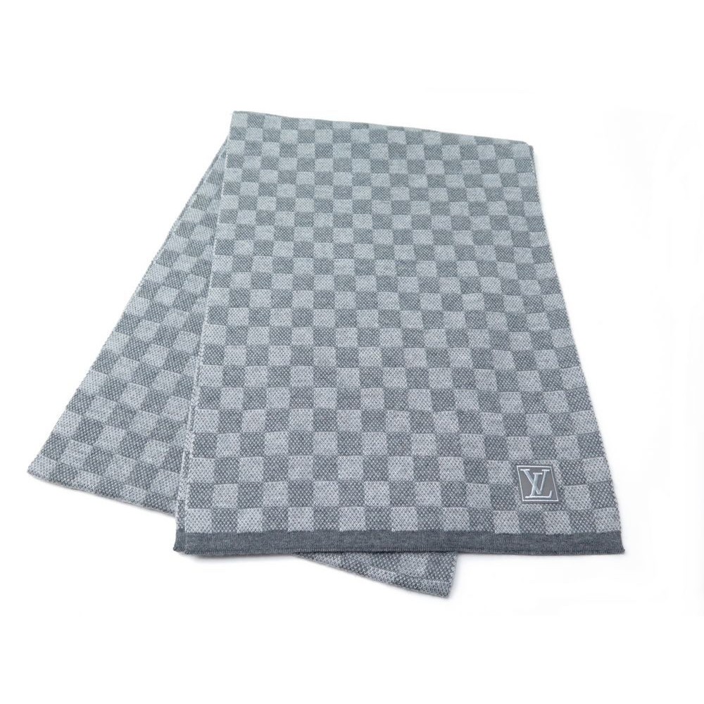 Louis Vuitton Damier Petit Damier Scarf, Blue