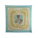 FOULARD HERMES TIGRE ROYAL PAR CHRISTIANE VAUZELLES EN SOIE BLEU SILK SCARF 370€