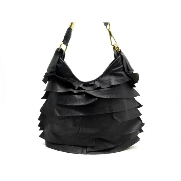 SAC SAINT LAURENT ST TROPEZ CUIR NOIR 